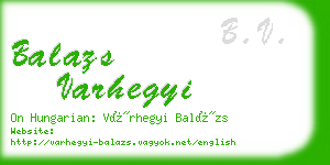 balazs varhegyi business card